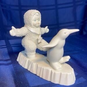 dept 56 snowbabies penguin figurine vintage winter scene collectible